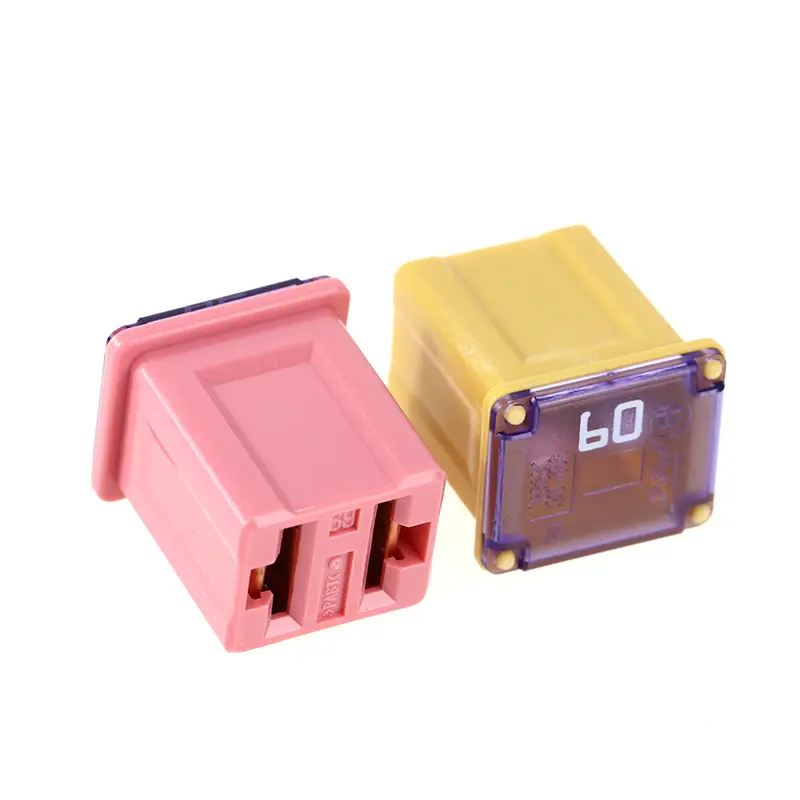 1Pc Square Fuse 20A 25A 30A 40A 50A PEC Automotive Car Fuse Tube Waterproof Fuse Box For Nissan Honda Toyota,socket Optional