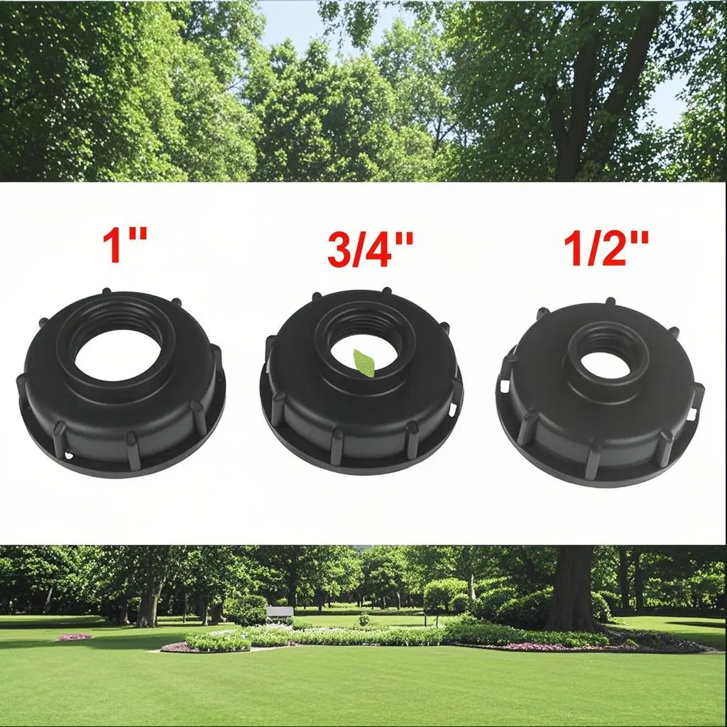 1pc Durable IBC Tank Fittings S60X6 Coarse Threaded Cap 60mm Female Thread To 1/2 ", 3/4", 1 " Water Tap Adapter Connector