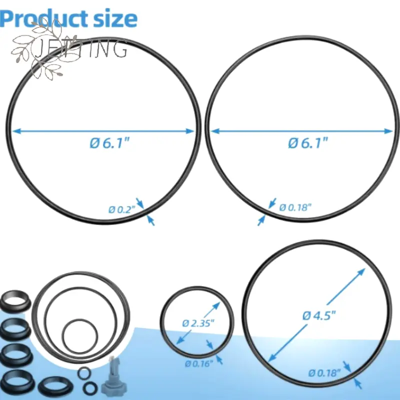 AppliaFit O-Ring Kit Compatible With Intex 25013 For Intex Sand Filter Pumps, Includes Air Release Valves - 1-Pack (12 Pieces)