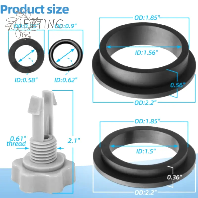 AppliaFit O-Ring Kit Compatible With Intex 25013 For Intex Sand Filter Pumps, Includes Air Release Valves - 1-Pack (12 Pieces)