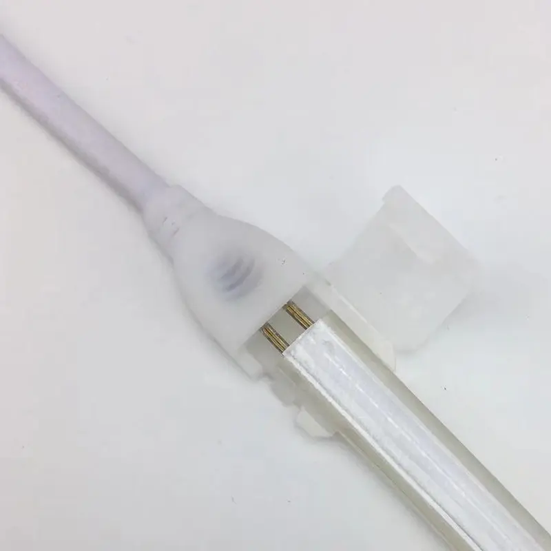 1PC 220V Waterproof Light With Plug COB LED Strip Plug Accessories High Voltage Light Bar Connector 25m
