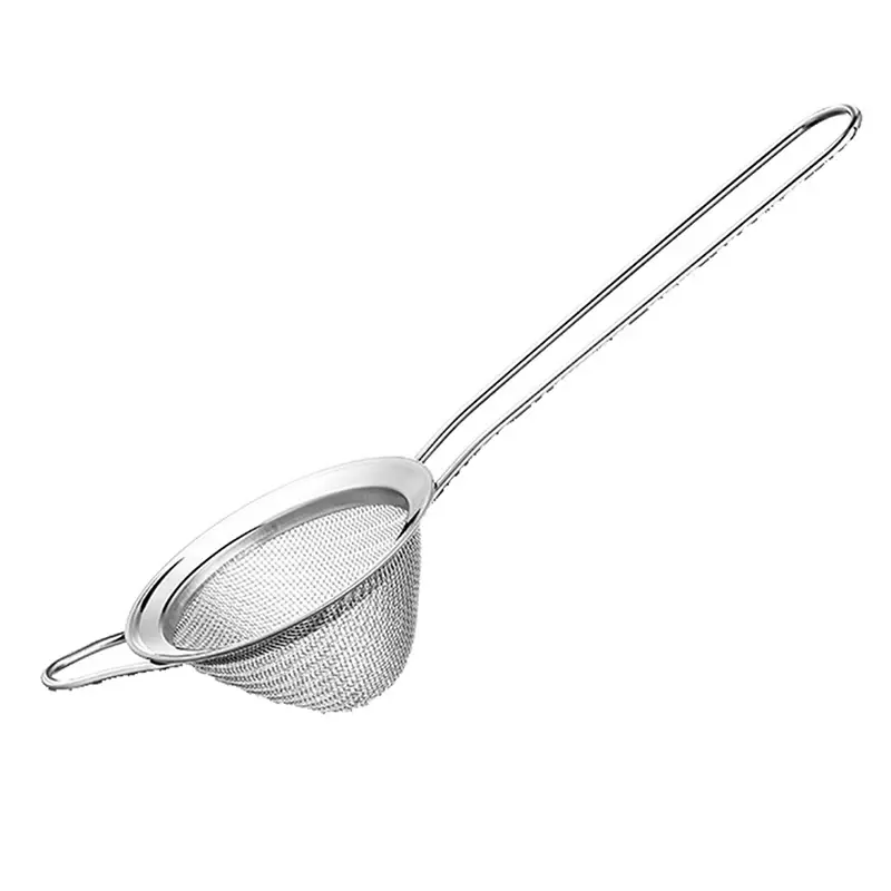 1pcs Cocktail Strainer Stainless Steel Tea Strainers Conical Food Strainers Fine Mesh Strainer Practical Bar Strainer Tool