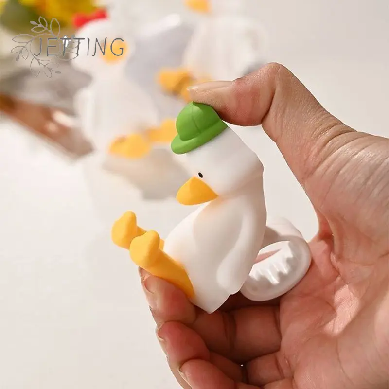 Bear Duck Punch-free Door Anti-collision Pad Room Bathroom Door Handle Silicone Silent Protection Pad Door Handle Cover
