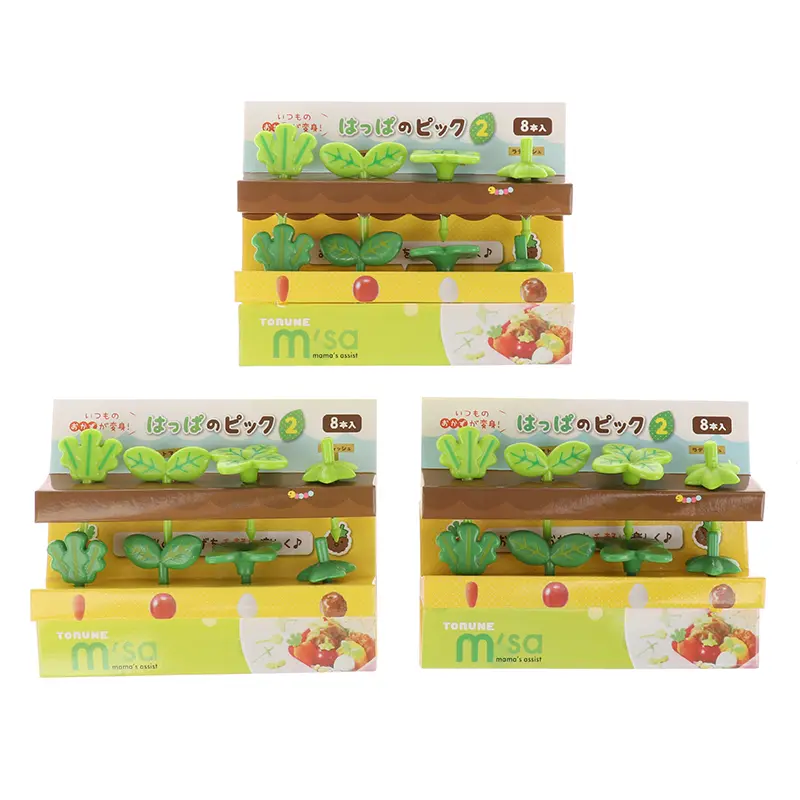 8pcs Fruit Fork Kids Snack Dessert Toothpick Decor Lunch Salad Accessories Cake Picks