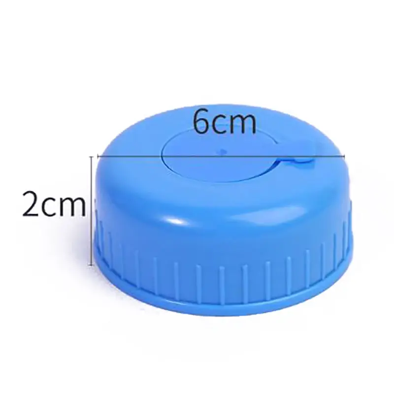 55mm Disposable Water Dispenser Bucket Bottle Cover Pure Bucket Screw Smart Cover Reusable Water Dispenser Size Replacement Blue