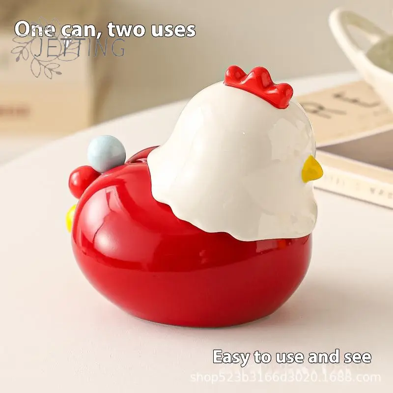 Chicken Toothpick Box Rustproof Anti-scald Dessert Salad Fork Decorative Fork Toothpick With Holder