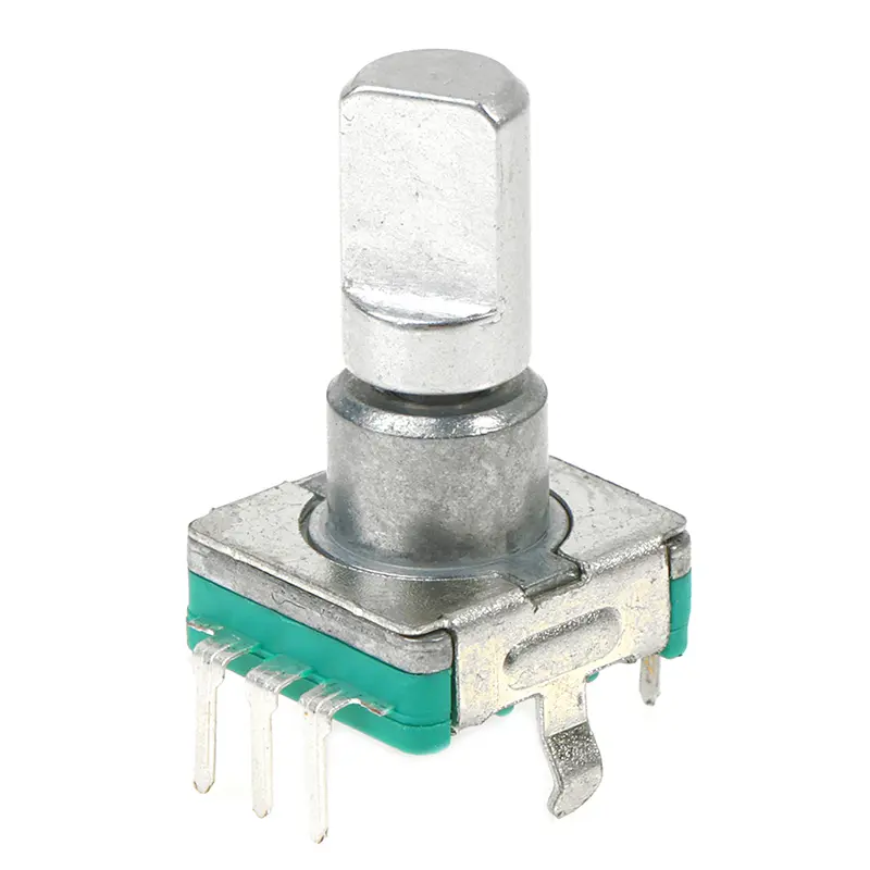 1PC EC11 Thin Rotary Encoder with Switch 30 Positioning 15 Pulse 15mm Half-axis