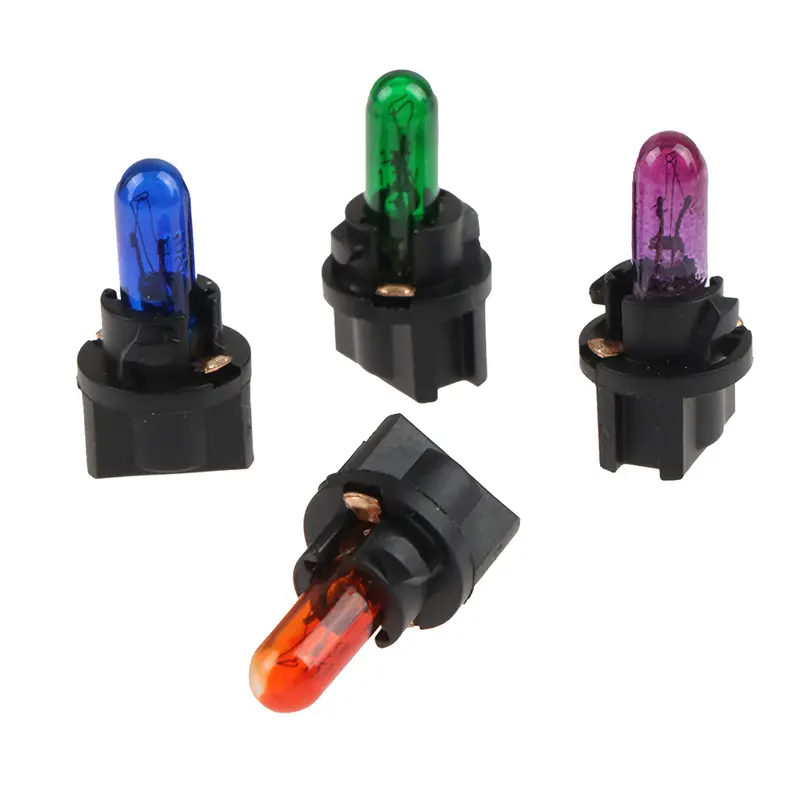 10PCS T5 T6.5 Led Bulb W1.2WCar Interior Lights Dashboard Heating Indicator Wedge Auto Instrument Lamp air conditioning lamp12V