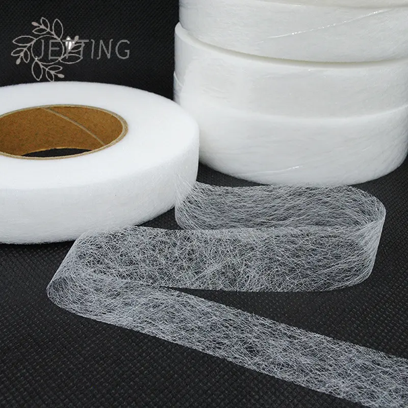 Black White Double-sided Interlining Adhesive Fabric Clothes Iron On Hem Tape Interlining Web DIY Sewing Patchwork Acces
