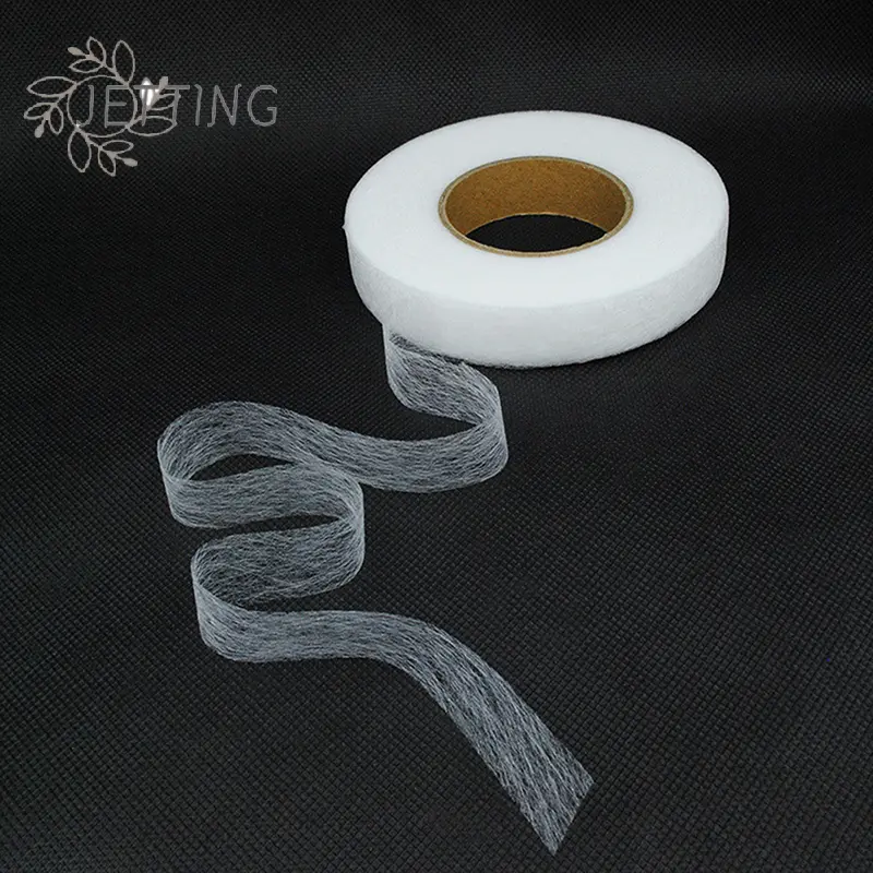 Black White Double-sided Interlining Adhesive Fabric Clothes Iron On Hem Tape Interlining Web DIY Sewing Patchwork Acces