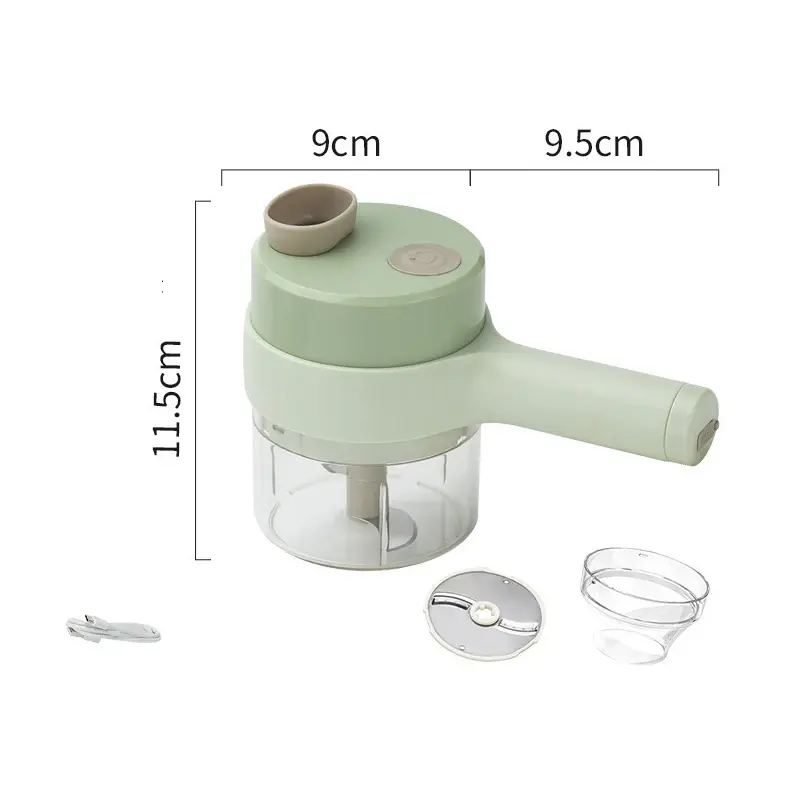 Electric Food Processor Wireless Charging Cutting Vegetables Meat For Household Handheld Tool Complementary Food Machine