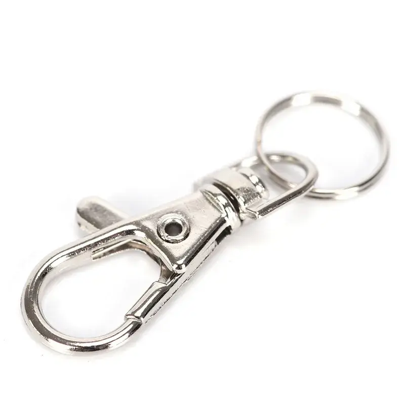 10 Pcs/lot DIY Craft Lobster Clasp Swivel Trigger Dog Buckle Dog Buckle Metal Carabiner Clip Keyring Key Hooks Retaining Rings