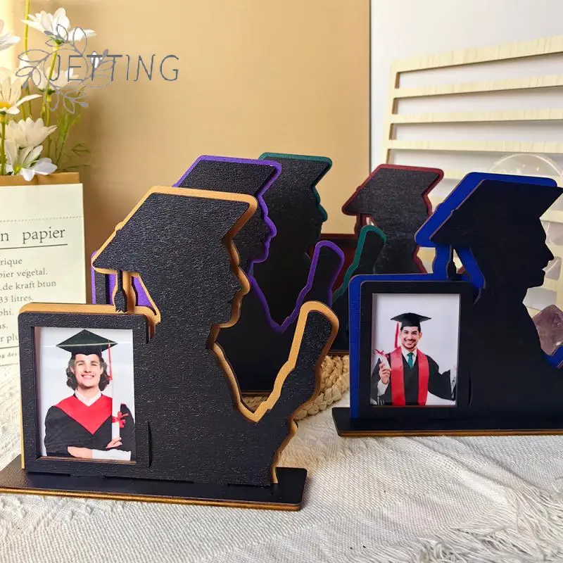 Wood Class Of 2025 Graduation Frame Wooden Table Graduation Picture Frame Home Desktop Ornaments