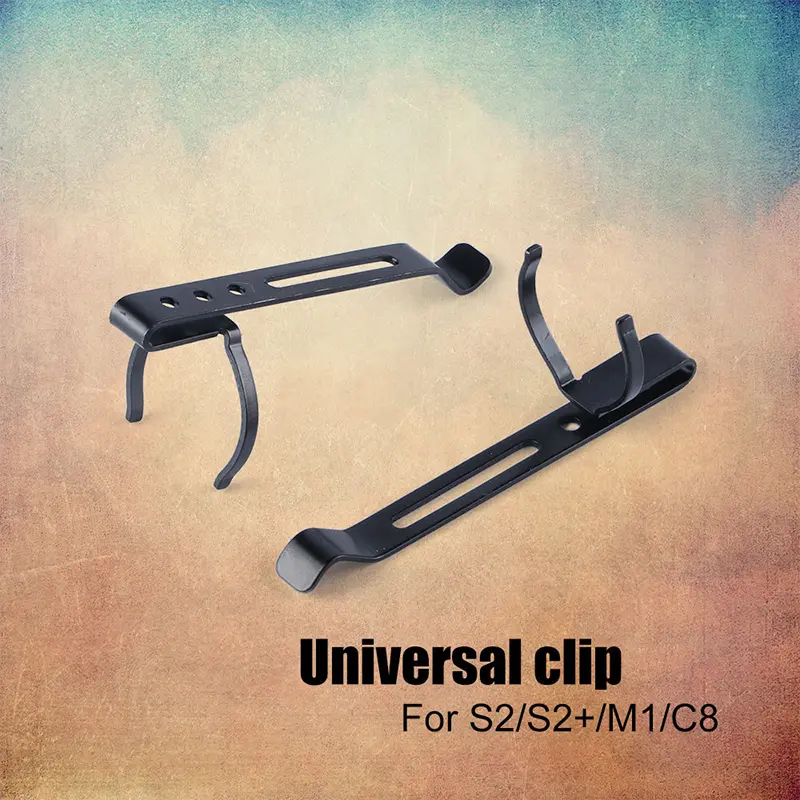1Pcs Flashlight Metal Holding Clip Iron Clip Flashlight Clip Universal Clip ,suitable For S2 / S2+ / M1 / C8