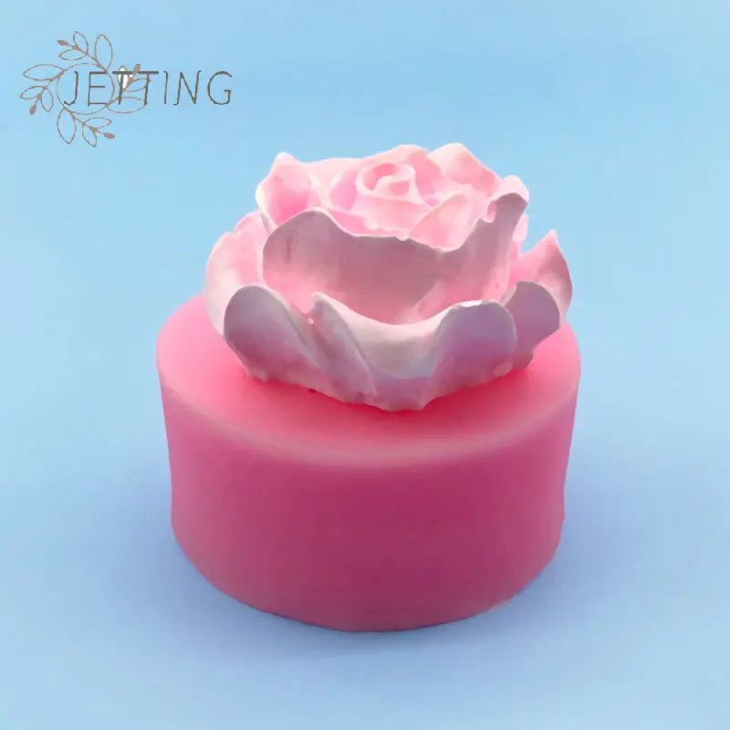 Rose Silicone Mold DIY 3D Flower Phone Case Head Rope Hair Card Jewelry Accessories Molds Fondant Chocolate Cake Silicone Moud