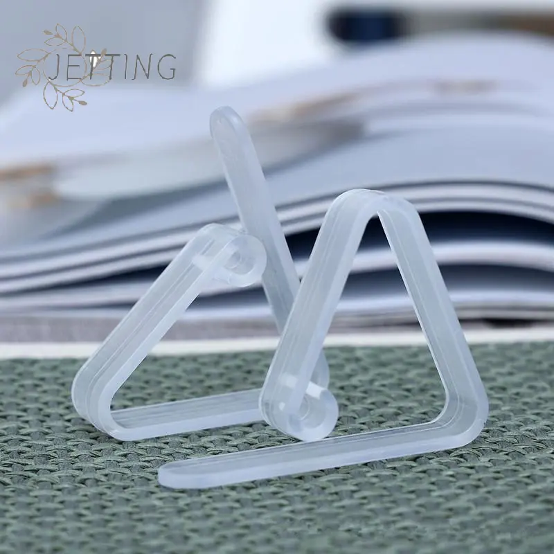 10pcs Tablecloth Transparent Anti Slip Clip Fixing Buckle Household Table Corner Tablecloth Clip Fixing Device Plastic Buckle