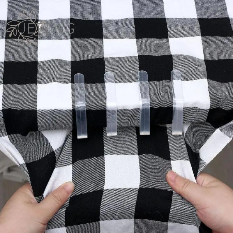 10pcs Tablecloth Transparent Anti Slip Clip Fixing Buckle Household Table Corner Tablecloth Clip Fixing Device Plastic Buckle