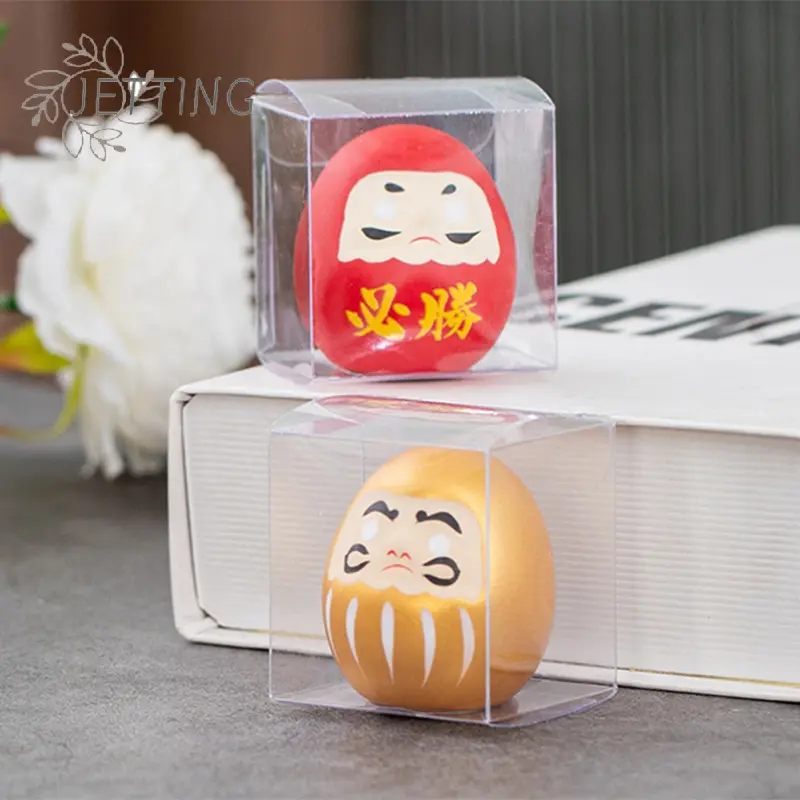 Ceramic Daruma Doll Japanese Crafts Inspired Wealth Prosperity Decor Lucky Charm Fortune Ornament Landscape Home Desk Decor