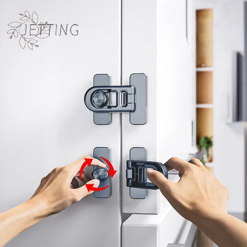 1pc Multifunction Useful Refrigerator Door Latch New Plastic Baby Safety Lock Kids Security Protection Cabinet Drawer Lock