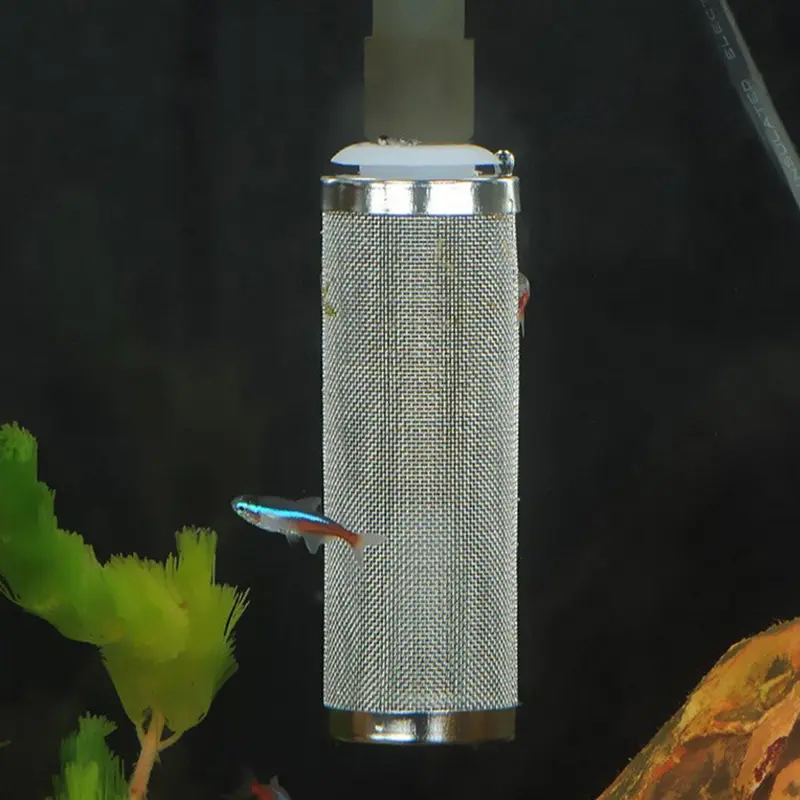 Aquarium Inflow Inlet Filter Stainless Steel Mesh Net Guard Fish Tank Filter Accesories Intake Strainer Prefilter Cover