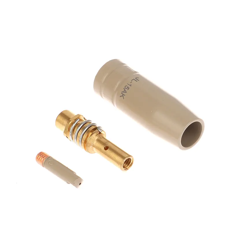 3Pcs/Set  MIG Torch Gas Nozzle Tip Holder 0.8/1.0/1.2mm Of 15AK MIG MAG Welding Torch New Coating Protection Nozzle