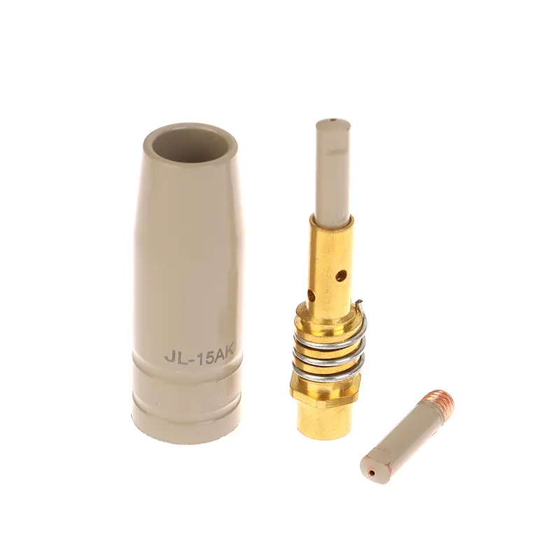 3Pcs/Set  MIG Torch Gas Nozzle Tip Holder 0.8/1.0/1.2mm Of 15AK MIG MAG Welding Torch New Coating Protection Nozzle