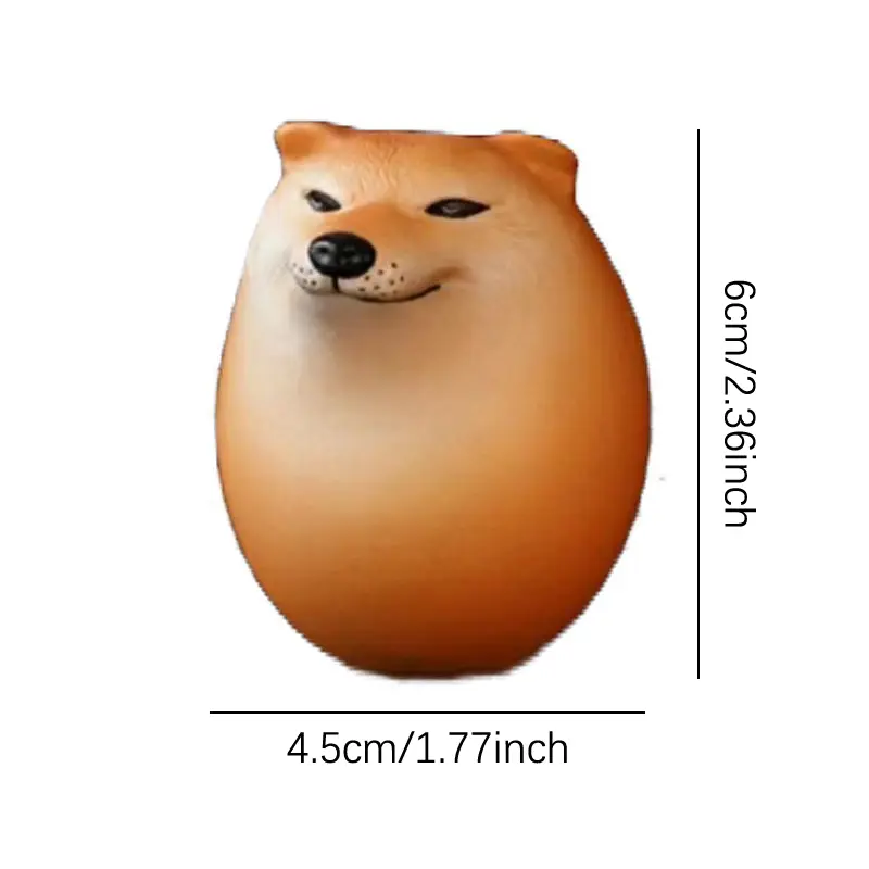 1pc Dog&Egg Decoration Creative Shiba Inu Realistic Egg Shape Desk Decor For Home Office Fun Christmas Gift Home Decor Figurine