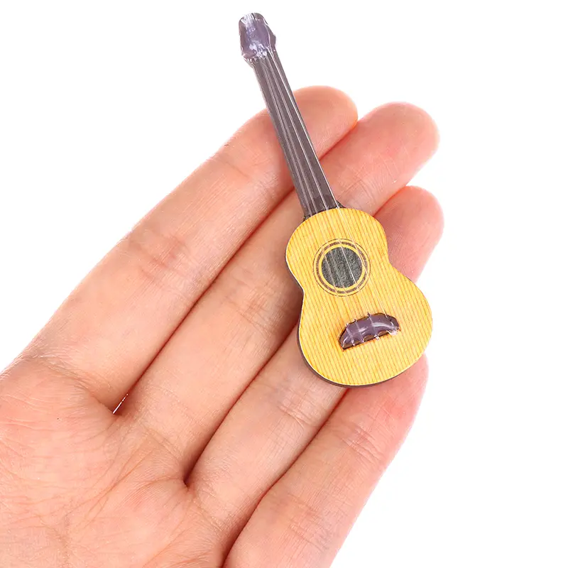 1:12 Dollhouse miniature guitar accessories instrument doll house ornament
