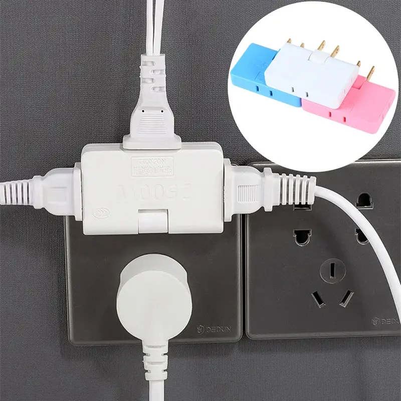 1PC Rotatable Socket Converter 180 Degree Multi Plug Slim Wireless Outlet Adapter Extension Plug