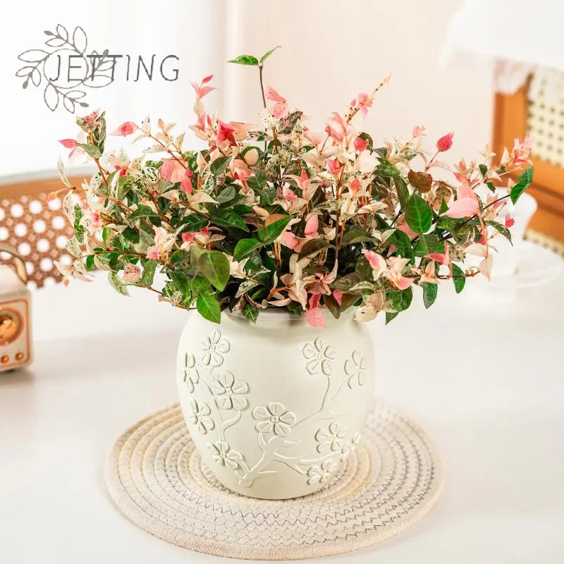 Mini Self Watering Flower Pot Fish Tank Transparent Plastic Plant Pots Self Watering Planter Pot Vase For Home Decoration