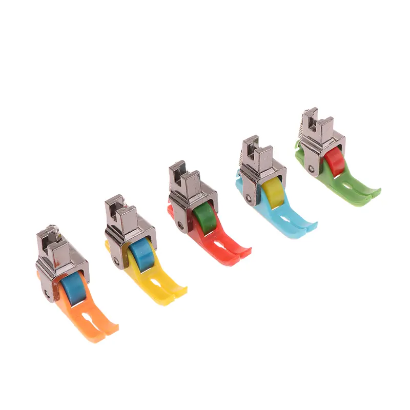 1PC Universal Industrial Sewing Machine Leather Roller Wheel Presser Foot Of Flat Car Thick Fabric Clothing Replace Presser Foot