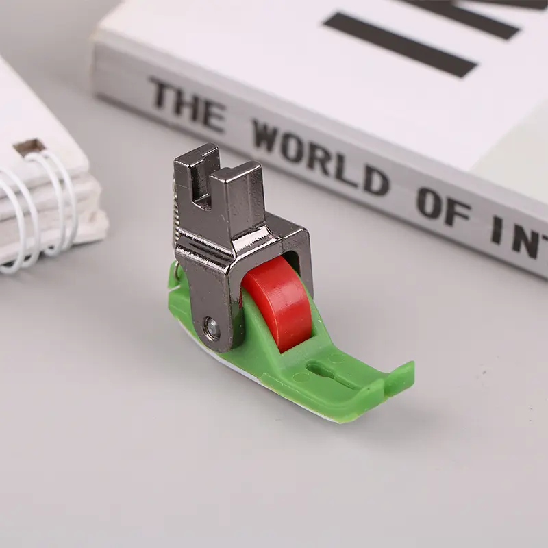 1PC Universal Industrial Sewing Machine Leather Roller Wheel Presser Foot Of Flat Car Thick Fabric Clothing Replace Presser Foot