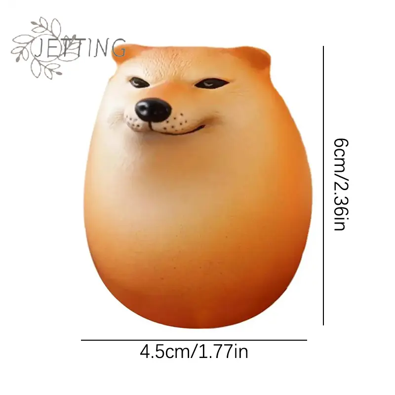 Dog & EggCreative Shiba Inu Realistic Egg Shape PVC Desk Decor Union Decorations For Home Offices Fun Christmas Gifts