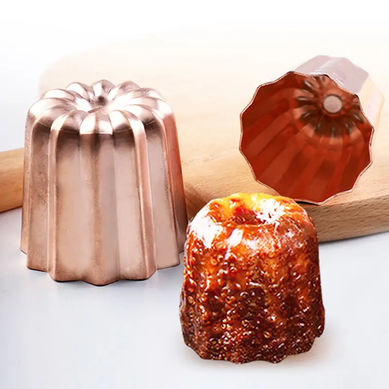 1PC Aluminum Alloy Chocolate Mold Pudding Jelly Cake Molds Flower Shaped Soap Mold Bakeware DIY