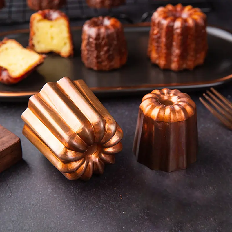 1PC Aluminum Alloy Chocolate Mold Pudding Jelly Cake Molds Flower Shaped Soap Mold Bakeware DIY