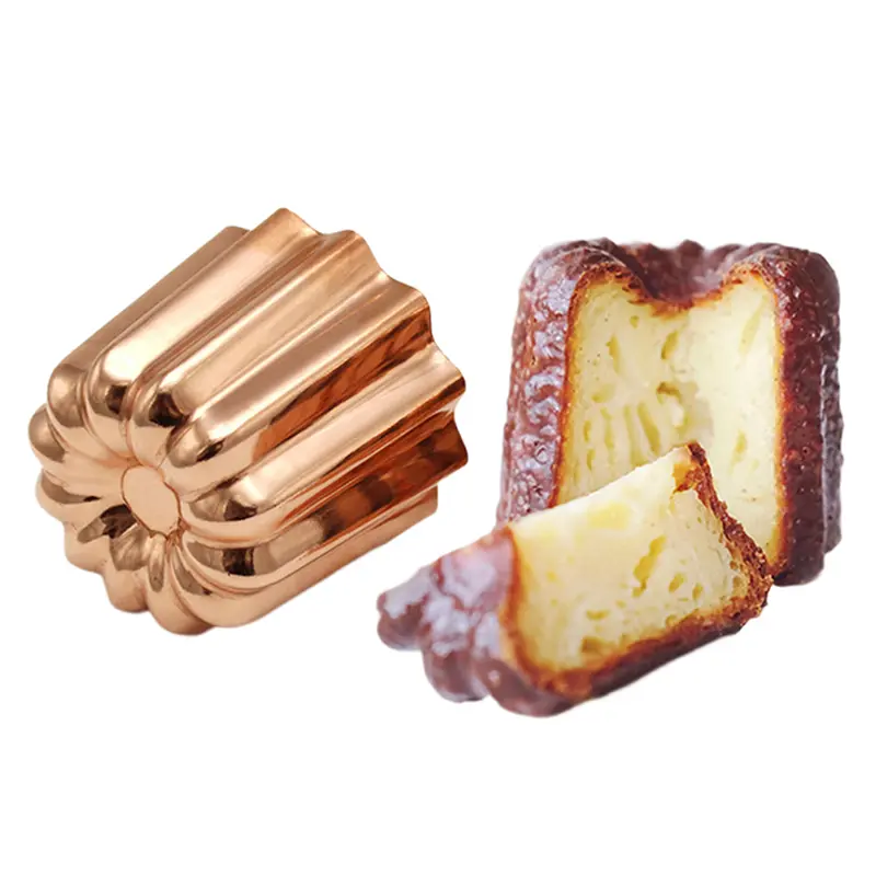 1PC Aluminum Alloy Chocolate Mold Pudding Jelly Cake Molds Flower Shaped Soap Mold Bakeware DIY