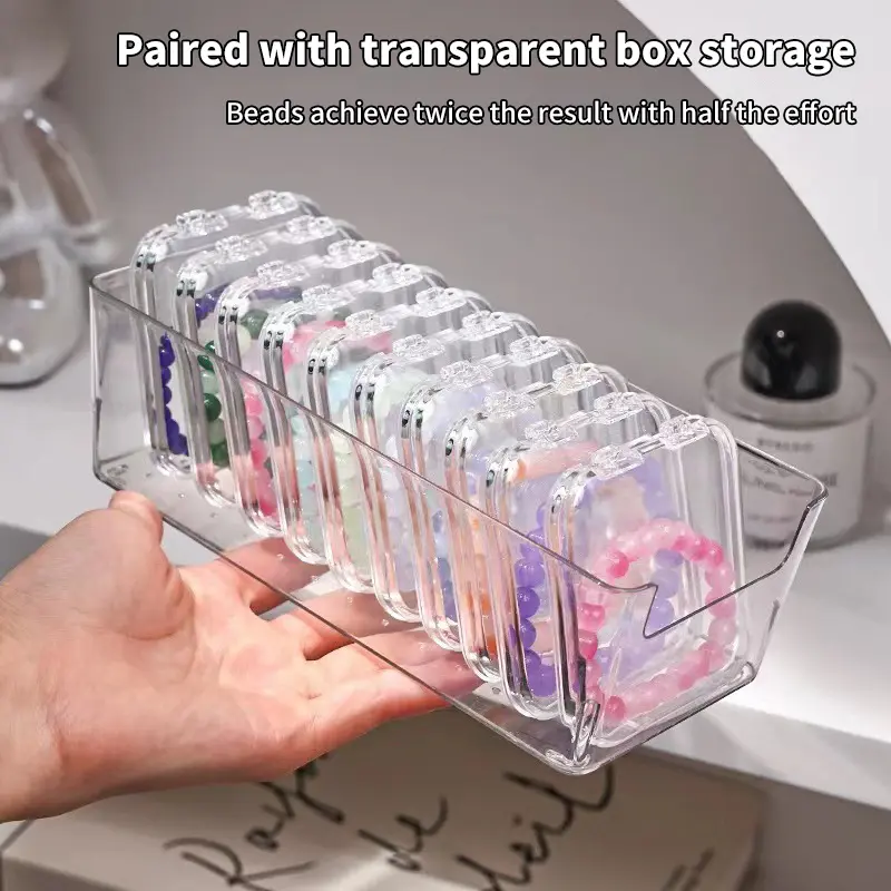 Bracelet Bracelet Desktop Storage Box Jewelry Necklace Jewelry Dust-proof Desktop Organizing Box Shelf