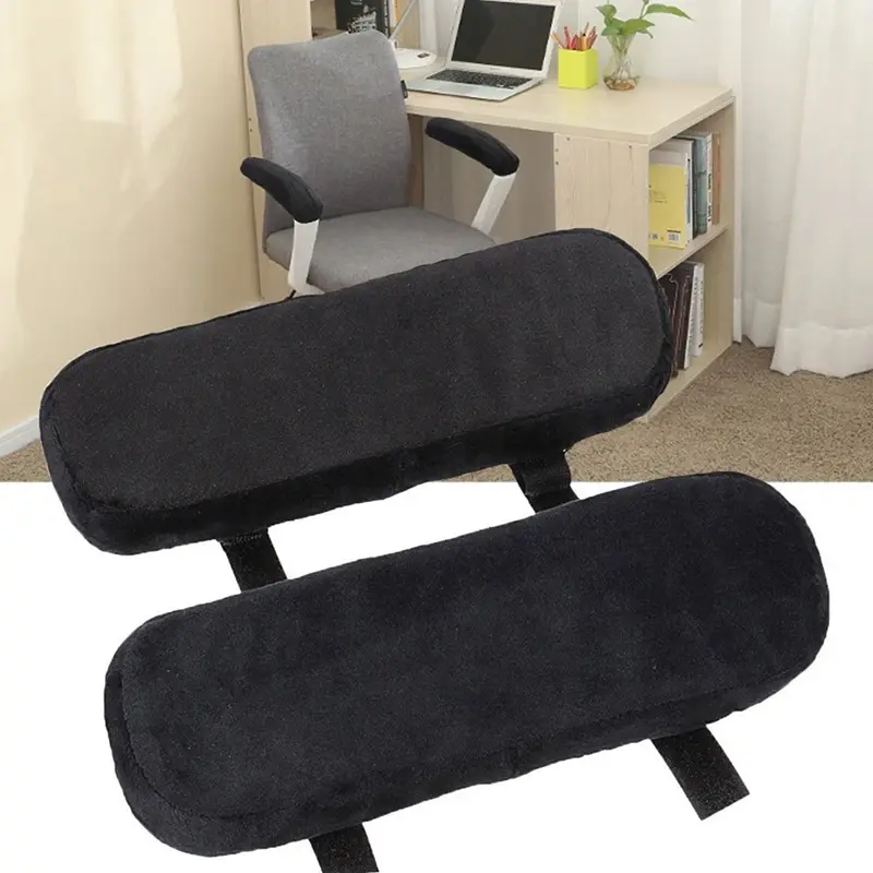 1pc Slow Rebound Memory Foam Armrest Cushion Pad Chair Mat Elbow Rest Cover Office Chair Arm Cover