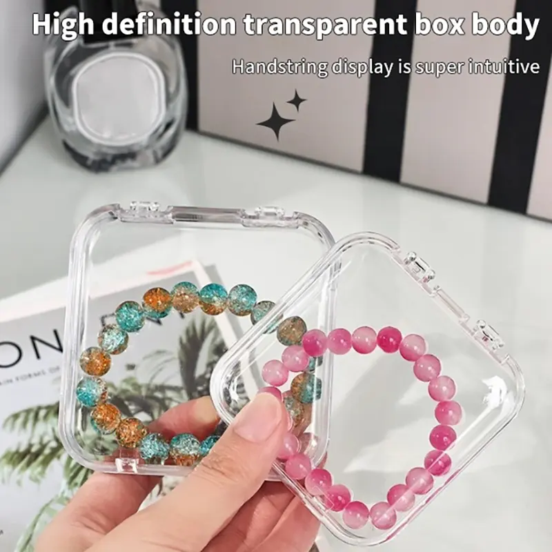 Bracelet Bracelet Desktop Storage Box Jewelry Necklace Jewelry Dust-proof Desktop Organizing Box Shelf