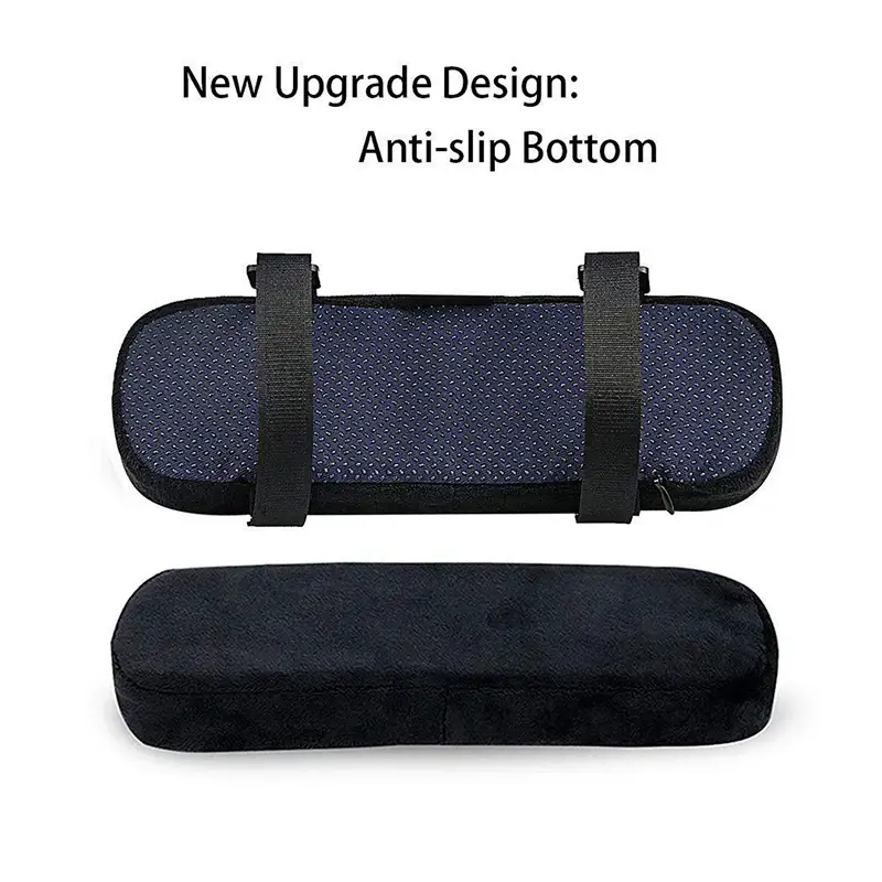 1pc Slow Rebound Memory Foam Armrest Cushion Pad Chair Mat Elbow Rest Cover Office Chair Arm Cover