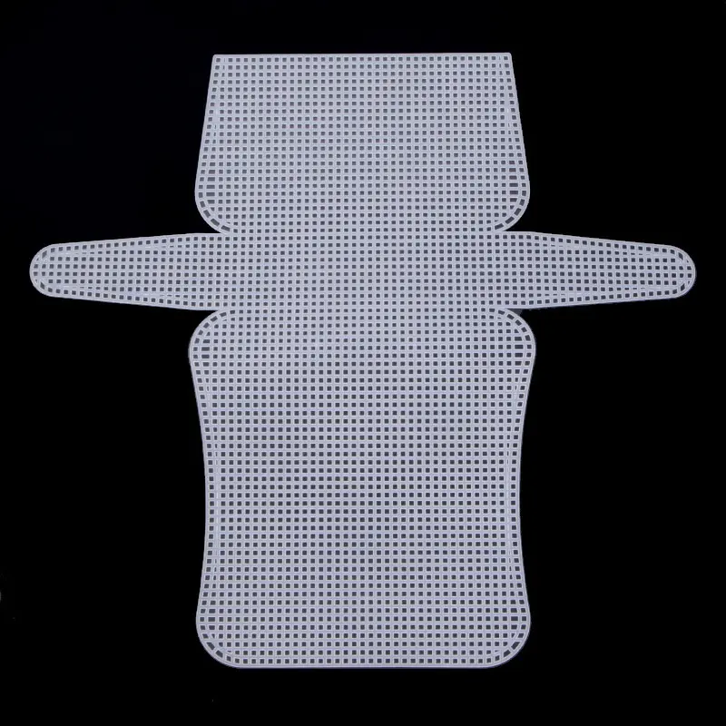 1Pc Plastic Mesh Cloth For Bag Making Weaving Material White Chenille Mesh Grid Sheet For Needlework DIY Handcraft Accessories