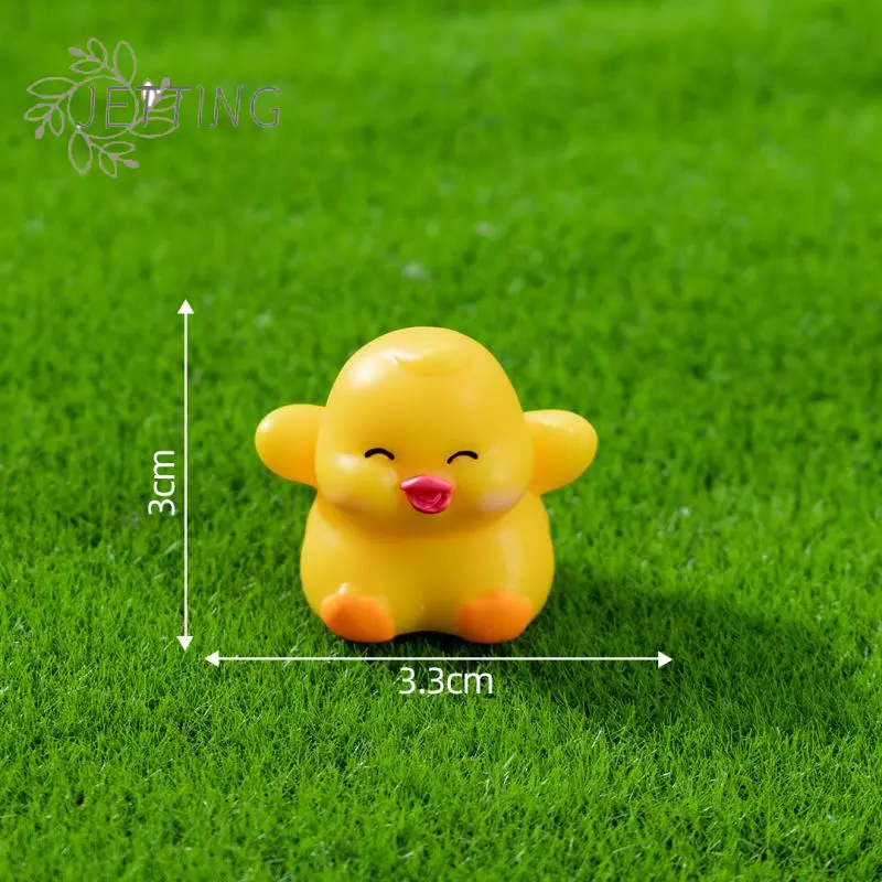 4Pcs Cartoon Capybara Duck Cat Pig Statue Resin Miniature Figurines Bonsai Micro Landscape Fish Tank Decoration Ornament