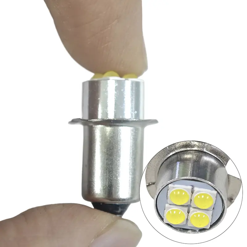 P13.5s High Brightness LED Bulb Indicator Lamp 10-60V 4W White Miniature Light Replace For Torch Flashlight Bicyle Work Lamp
