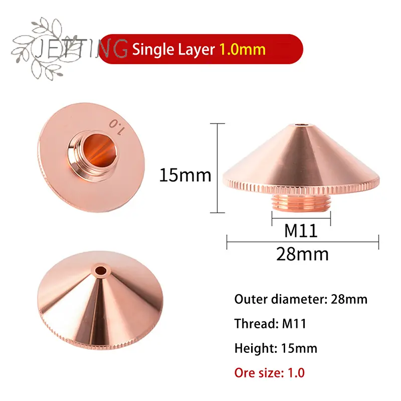 1pc Fiber Laser Cutting Nozzle D28 M11 For Penta WSX Ospri HSG HANS Laser Machine Head