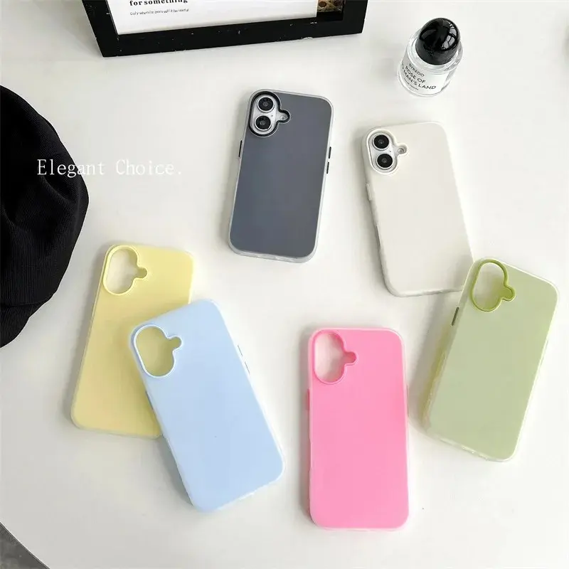For Apple 15 Phone Case iPhone 16 Magnetic Absorption Anti-fall 13promax Hard Shell 14 Simple Jelly Three-in-One Motorcycle Elec