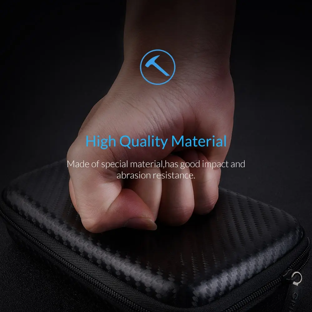 Travel Zipper Bag Mobile Phone Charger Protection Large Bag Portable Disk Data Cable Waterproof Storage Bag