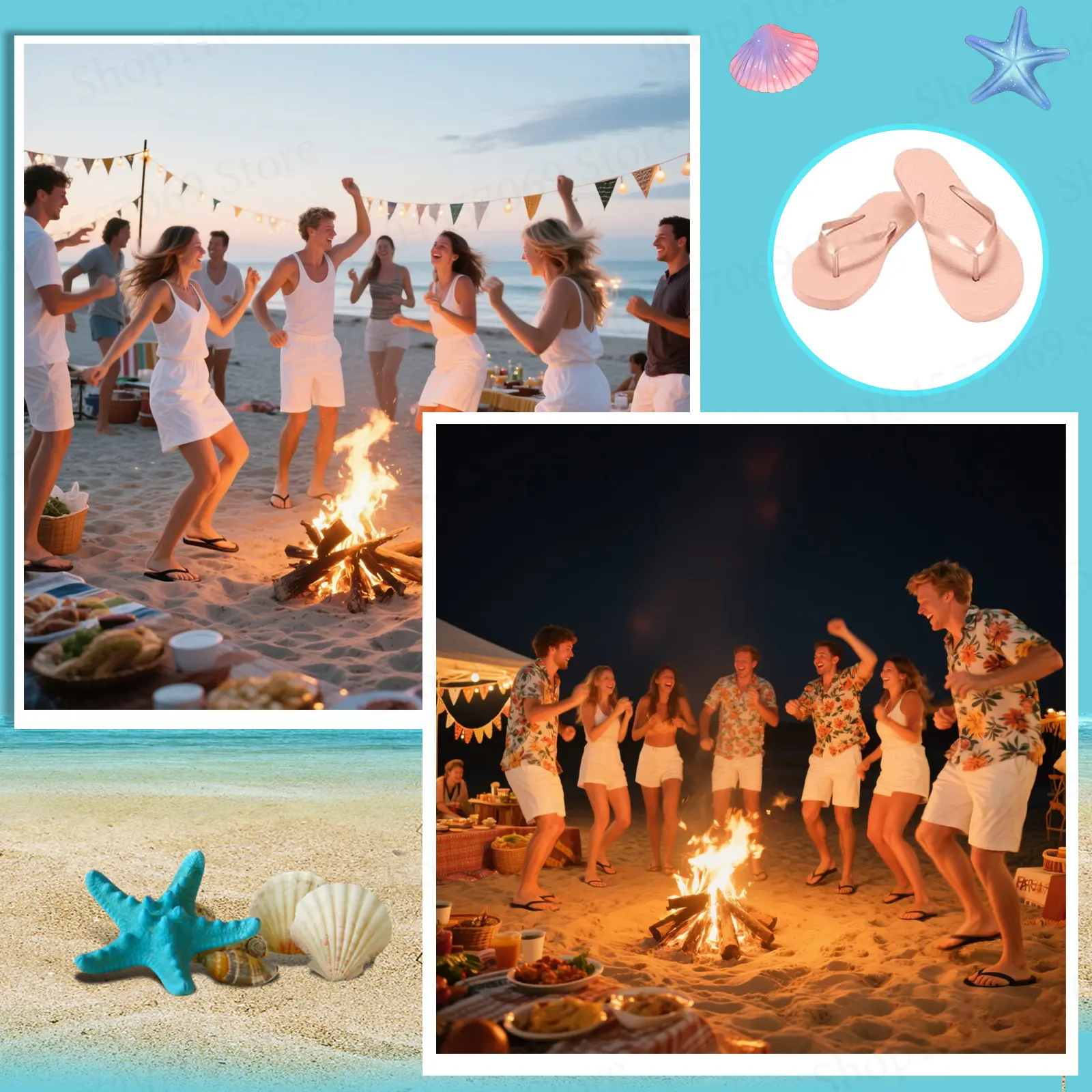 12-100Pairs Flip Flops Bulk Wedding Favors for Guest Wedding Beach Sandals Hotel Spa Slippers  Bachelorette Hen Party Slippers