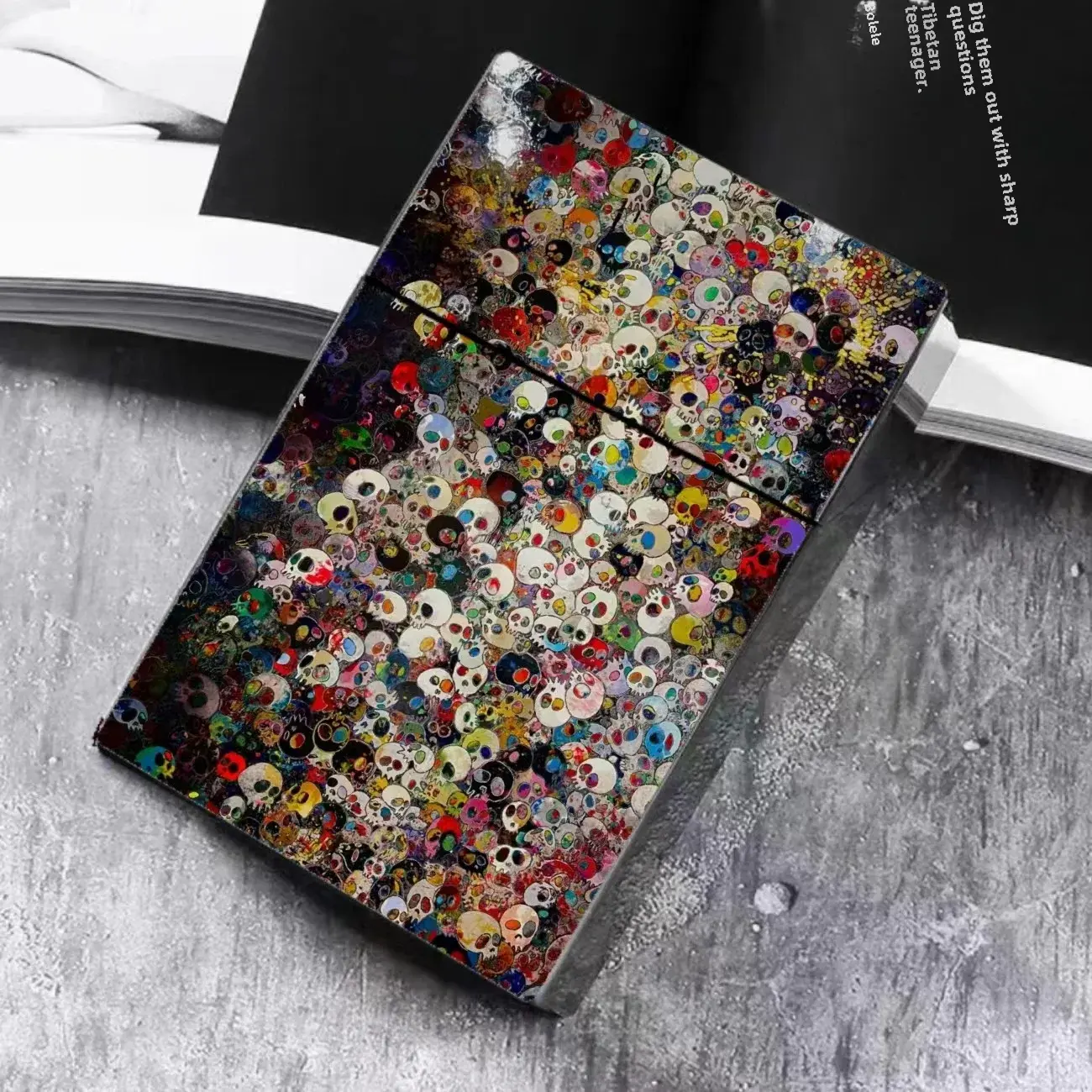 Creative Skull Head Automatic Cigarette Box Anime Skull Head Plastic 20 Pieces Thick Anti-pressure Cigarette God Send Friends