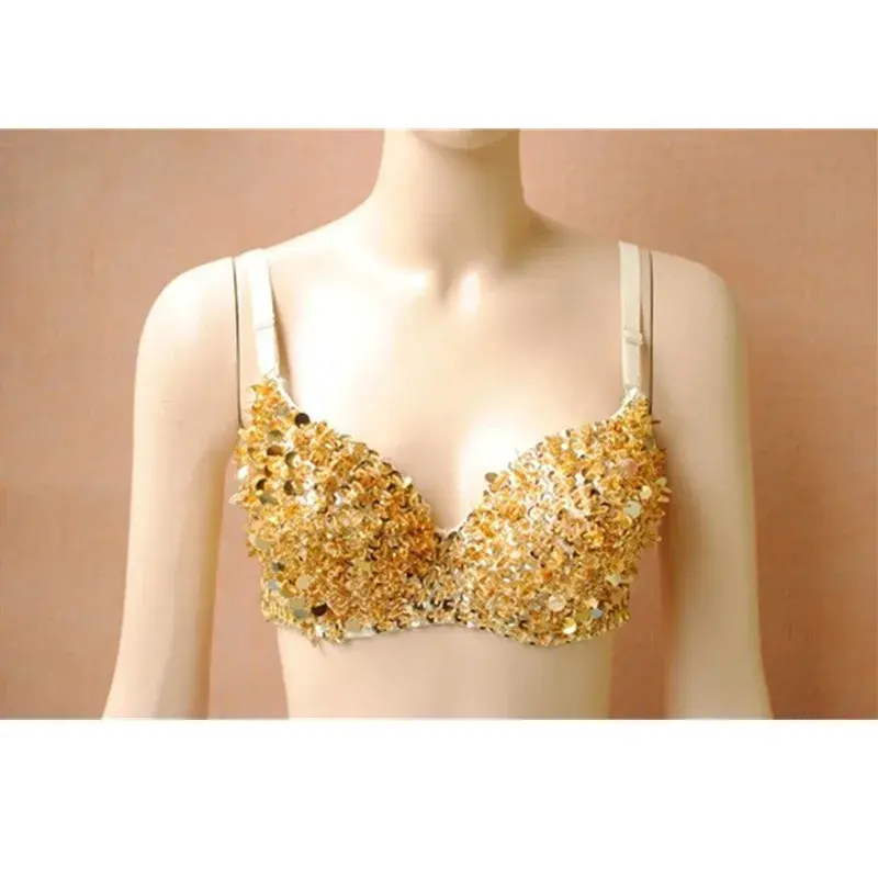 Sexy Cropped Studded Rhinestones Nightclub Performance Bra Shorts Steel Tube Bar DS Stage Clothing Accessories