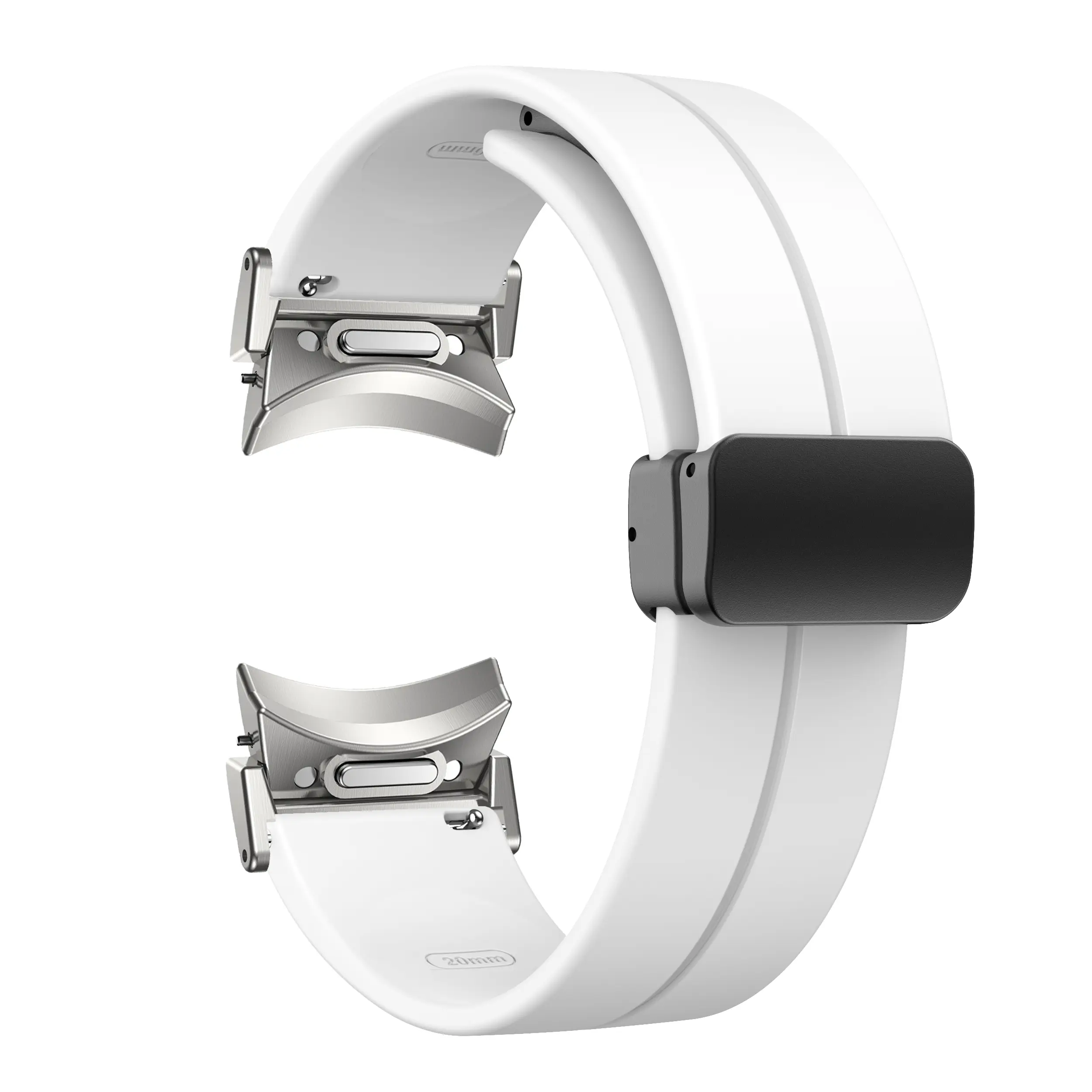 Magnetic Soft Silicone Strap For Samsung Galaxy Watch 6/5/4 40mm 44mm Quick Fit Sports Band Galaxy 6 Classic 47mm 43mm 5Pro 45mm